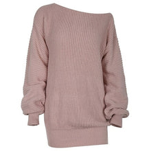 Load image into Gallery viewer, New Spring Women Knitted Sweaters Fashion O neck Solid Dress Women