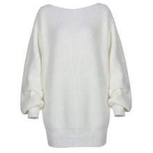 Load image into Gallery viewer, New Spring Women Knitted Sweaters Fashion O neck Solid Dress Women