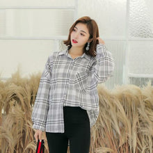 Load image into Gallery viewer, Loose Casual Long Sleeve Turn down Collar