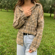 Load image into Gallery viewer, Loose Casual Long Sleeve Turn down Collar
