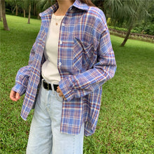Load image into Gallery viewer, Loose Casual Long Sleeve Turn down Collar