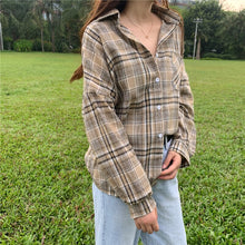 Load image into Gallery viewer, Loose Casual Long Sleeve Turn down Collar
