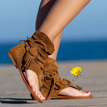 Load image into Gallery viewer, New Spring women shoes Girls Retro Bohemian Tassel Sandals Roman Beach