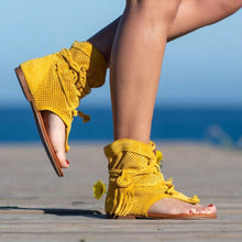 Load image into Gallery viewer, New Spring women shoes Girls Retro Bohemian Tassel Sandals Roman Beach
