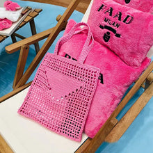 Load image into Gallery viewer, New Straw Woven Bag Large Capacity Hollow Woven