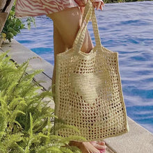 Load image into Gallery viewer, New Straw Woven Bag Large Capacity Hollow Woven