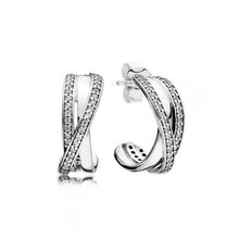 Load image into Gallery viewer, New Style 100% 925 Sterling Silver Rose Gold Zircon Earrings,