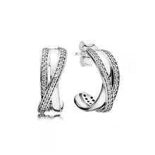 Load image into Gallery viewer, New Style 100% 925 Sterling Silver Rose Gold Zircon Earrings,