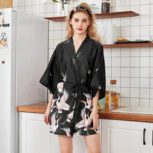Load image into Gallery viewer, Ladies' Sexy Rayon Short Robe Women Elegant Print