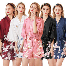Load image into Gallery viewer, Ladies' Sexy Rayon Short Robe Women Elegant Print