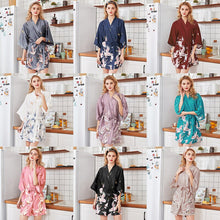 Load image into Gallery viewer, Ladies' Sexy Rayon Short Robe Women Elegant Print