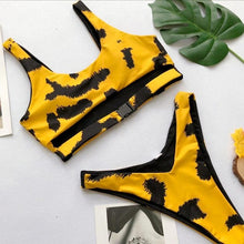 Load image into Gallery viewer, New Style Women Buckle Leopard Bikini Push-Up
