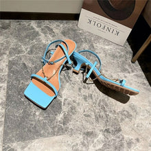 Load image into Gallery viewer, New Summer Chains Narrow Band Sandals For Girls Women Sexy Kitten Heel - Sophornlilly