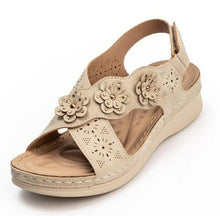 Load image into Gallery viewer, New Summer Retro Women Sandals Flowers Women Casual Wedge Shoes Lady