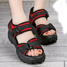 Load image into Gallery viewer, New Summer Sandals Thick soled Slopes Magic Paste Muffins Casual Roman