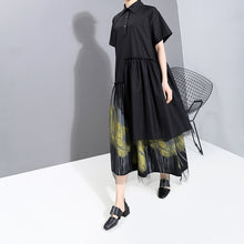 Load image into Gallery viewer, New Summer Woman Vintage Black Long Printed Dress