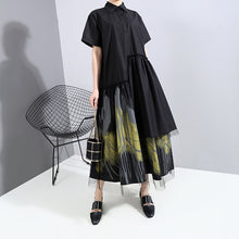 Load image into Gallery viewer, New Summer Woman Vintage Black Long Printed Dress