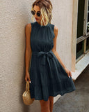 Midi Summer Dress Elegant Loose