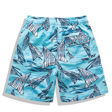 Load image into Gallery viewer, New Swimming Beach Shorts for Men Swimwear Trunks Plus Size Sailboat
