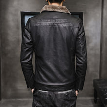 Load image into Gallery viewer, New Thick Leather Jacket Mens Winter Autumn Men's Jacket Fashion Faux