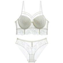 Load image into Gallery viewer, New Top Sexy Underwear Set Green Bras Cotton Brassiere Women Lingerie