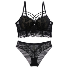 Load image into Gallery viewer, New Top Sexy Underwear Set Green Bras Cotton Brassiere Women Lingerie