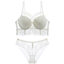 Load image into Gallery viewer, New Top Sexy Underwear Set Green Bras Cotton Brassiere Women Lingerie