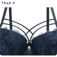 Load image into Gallery viewer, New Top Sexy Underwear Set Green Bras Cotton Brassiere Women Lingerie