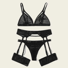 Load image into Gallery viewer, New Women Sexy lingerie set No Steel Ring Wire Free Bra Lace Garter