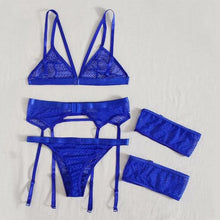 Load image into Gallery viewer, New Women Sexy lingerie set No Steel Ring Wire Free Bra Lace Garter
