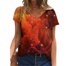Load image into Gallery viewer, Summer T Shirt Casual Abstract Painting