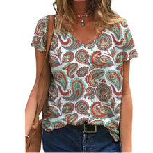 Load image into Gallery viewer, Summer T Shirt Casual Abstract Painting