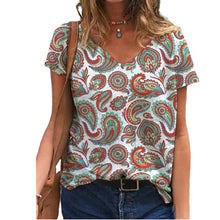 Load image into Gallery viewer, Summer T Shirt Casual Abstract Painting