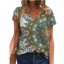 Load image into Gallery viewer, Summer T Shirt Casual Abstract Painting