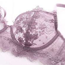 Load image into Gallery viewer, New Women Ultra Thin Sexy Transparent Bra And Panty Set Lingerie