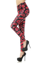 Load image into Gallery viewer, New Women's Anime Leggings Fashion Kiss Print Casual Pants Sexy Tight - Sophornlilly