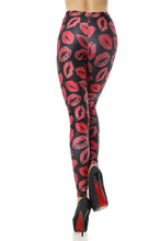 Load image into Gallery viewer, New Women's Anime Leggings Fashion Kiss Print Casual Pants Sexy Tight - Sophornlilly