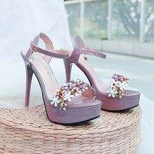 Load image into Gallery viewer, New Women's High Heels Sandals Stiletto Platform