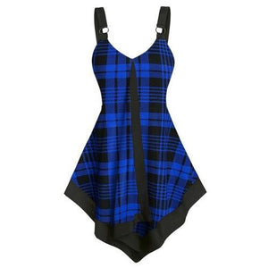 New Womens Fashion Plaid Tank Tops Ladies Sexy Cami Swing Vest Summer - Sophornlilly