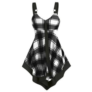 New Womens Fashion Plaid Tank Tops Ladies Sexy Cami Swing Vest Summer - Sophornlilly