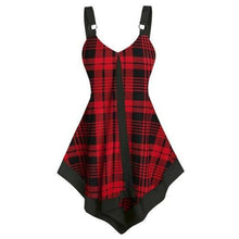 Load image into Gallery viewer, New Womens Fashion Plaid Tank Tops Ladies Sexy Cami Swing Vest Summer - Sophornlilly