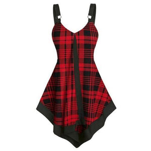 New Womens Fashion Plaid Tank Tops Ladies Sexy Cami Swing Vest Summer - Sophornlilly