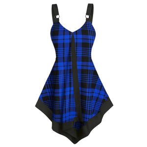 New Womens Fashion Plaid Tank Tops Ladies Sexy Cami Swing Vest Summer - Sophornlilly