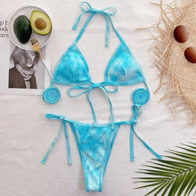 Load image into Gallery viewer, New Wrap Around Tie Dye Bikini Women Swimwear Female Swimsuit Two - Sophornlilly