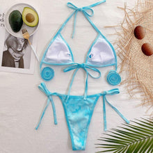 Load image into Gallery viewer, New Wrap Around Tie Dye Bikini Women Swimwear Female Swimsuit Two - Sophornlilly