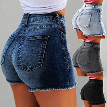 Load image into Gallery viewer, New autumn sexy women&#39;s jeans denim shorts hot  high waist sexy