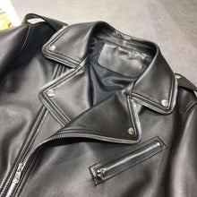Load image into Gallery viewer, New brand genuine leather jacket wine red women spring
