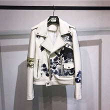 Load image into Gallery viewer, women coat spring genuine leather jacket high quality animal