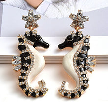 Load image into Gallery viewer, New design Long Seahorse shaped earrings