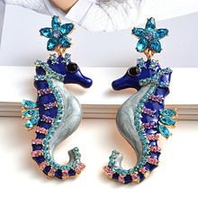 Load image into Gallery viewer, New design Long Seahorse shaped earrings